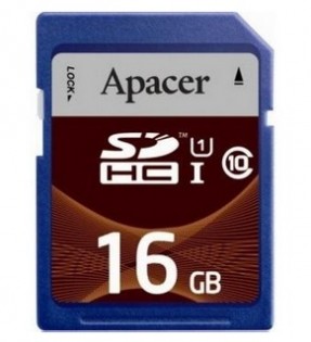 Карта пам'яті  Xiaomi Apacer SDHC Card 16GB UNS-I class 10