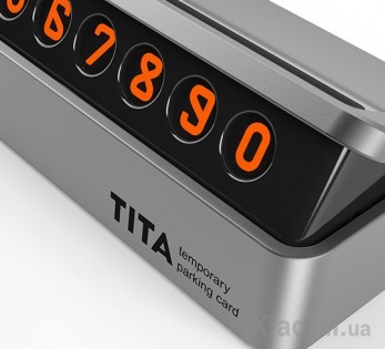 Временная карта парковки Xiaomi BCASE TITA Temporary Parking Card Silver