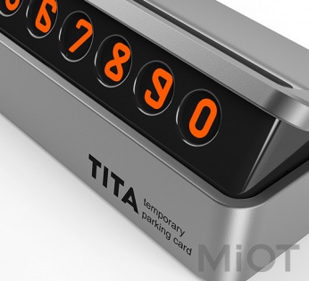 Тимчасова карта парковки Xiaomi BCASE TITA Temporary Parking Card Silver