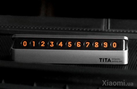 Временная карта парковки Xiaomi BCASE TITA Temporary Parking Card Silver