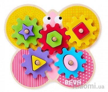 Деревянный Конструктор головоломка Xiaomi BEVA Educational Gear toy Butterfly