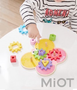 Дерев'яний Конструктор головоломка Xiaomi BEVA Educational Gear toy Butterfly