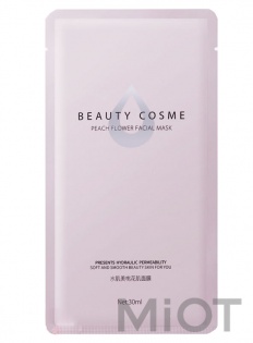 Маска відновлювальна для обличчя Xiaomi Beauty Cosme Peach Flower Facial Mask 6 шт.