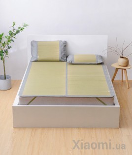 Комплект Xiaomi Bedding++ Наматрасник из натурального бамбука 180*200 + Наволочки 48*72