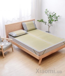 Комплект Xiaomi Bedding++ Наматрасник из натурального бамбука 180*200 + Наволочки 48*72