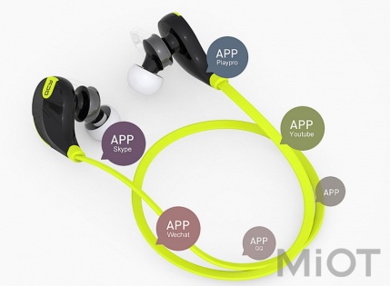 Навушники Xiaomi QCY QY7 Bluetooth Black-Green