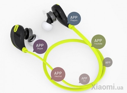 Наушники Xiaomi QCY QY7 Bluetooth Black-Green