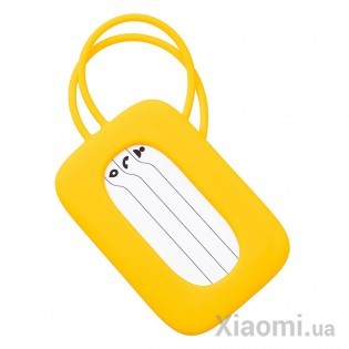 Бирка для чемоданов Xiaomi Bright Silicone Luggage tag Yellow (6970055349956)
