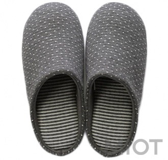 Тапочки кімнатні Xiaomi Bu-Ye Cotton Home slippers Dark Grey M size BY01732001