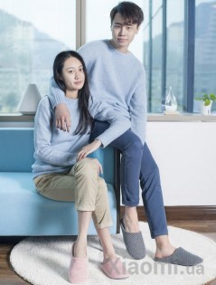 Тапочки комнатные Xiaomi Bu-Ye Cotton Home slippers Dark Grey M size BY01732001