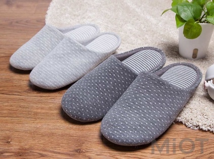 Тапочки кімнатні Xiaomi Bu-Ye Cotton Home slippers Light Grey L size BY01732001