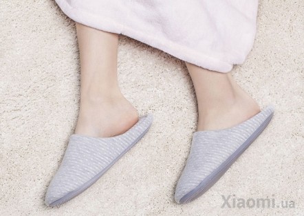 Тапочки комнатные Xiaomi Bu-Ye Cotton Home slippers Light Grey L size BY01732001