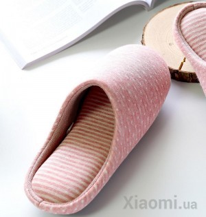 Тапочки комнатные Xiaomi Bu-Ye Cotton Home slippers Pink L size BY01732001