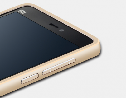 Чохол бампер до смартфонів Xiaomi Mi4i/с Gold Ліцензія