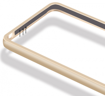 Чохол бампер до смартфонів Xiaomi Mi4i/с Gold Ліцензія