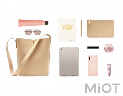 Сумка жіноча Xiaomi CARRY'O Light luxury leather bucket bag Blue