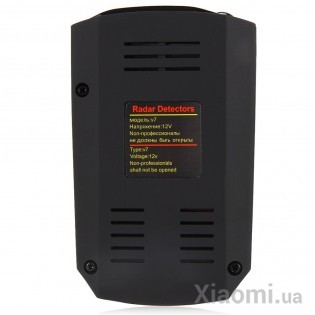 Автомобильный радар-детектор V7 360 Xiaomi Degrees Car Radar Detector Black