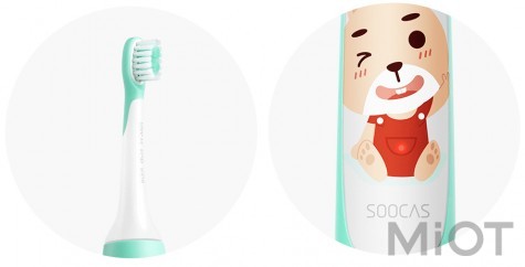 Розумна зубна електрощітки для дітей Xiaomi SOOCAS C1 Children Electric Toothbrush Green