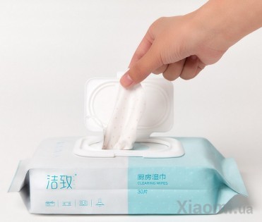 Салфетки влажные Clean kitchen wipes 30 psc 200*300 mm