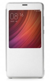 Чехол книжка с окошком для смартфонов Xiaomi Redmi Pro Silver 1162500029