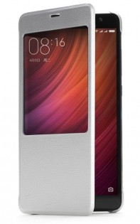 Чехол книжка с окошком для смартфонов Xiaomi Redmi Pro Silver 1162500029