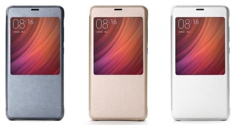 Чехол книжка с окошком для смартфонов Xiaomi Redmi Pro Silver 1162500029