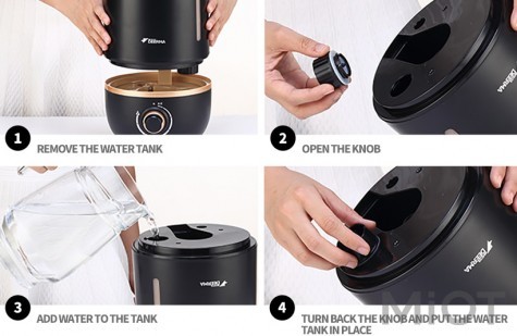 Зволожувач Xiaomi Deerma Humidifier Black DEM-F450 4L