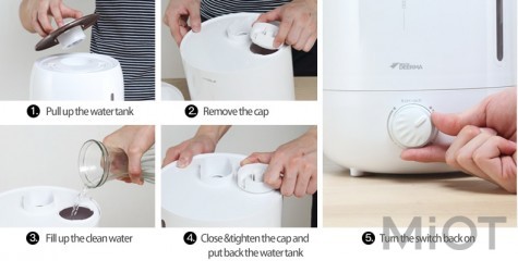 Зволожувач Xiaomi Deerma Humidifier White DEM-F500 5L