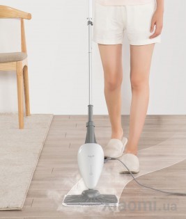 Cтерилизационный паровой Полотер/Электрошвабра Xiaomi Deerma Steam Mop White ZQ100