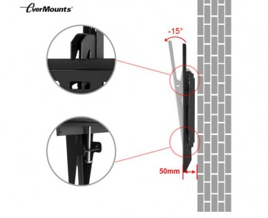 Кронштейн EverMounts для Xiaomi Mi TV 30-60" Black (EMP-3060ST)