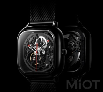 Годинник CIGA Design full hollow mechanical watches Black
