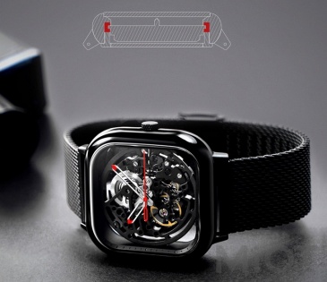 Годинник CIGA Design full hollow mechanical watches Black