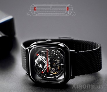 Часы CIGA Design full hollow mechanical watches Black
