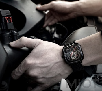 Годинник CIGA Design full hollow mechanical watches Black