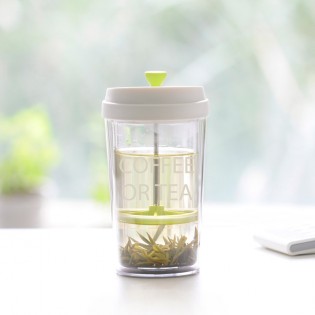 Склянка coffee or tea Xiaomi Emoi H1096 White/Green 360 мл