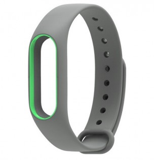 Ремешок для браслета Xiaomi Mi Band 2 Gray/Green