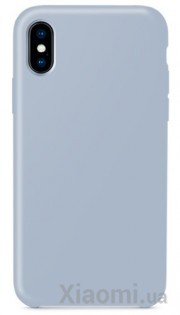 Чехол накладка Xiaomi Guildford Liquid Silicone Magnetic Plug iPhone X Grey