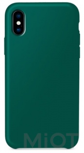 Чохол накладка Xiaomi Guildford Liquid Silicone Magnetic Plug iPhone X Green