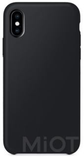 Чохол накладка Xiaomi Guildford Liquid Silicone Magnetic Plug iPhone X Black