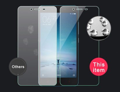 Закаленное защитное стекло для смартфонов Xiaomi Redmi Note 2