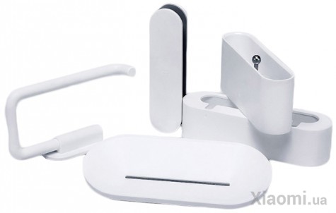 Набор настенных держателей для ванной комнаты Xiaomi Happy Life Bathroom set 5pcs White