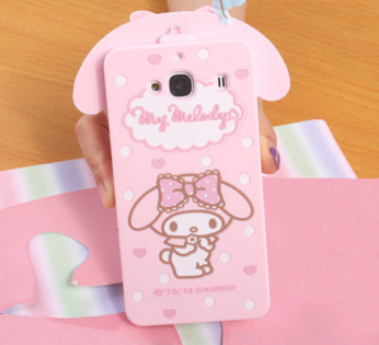 Чохол бампер силіконовий дo смартфонів Redmi Note 2 Hello Kitty Pink