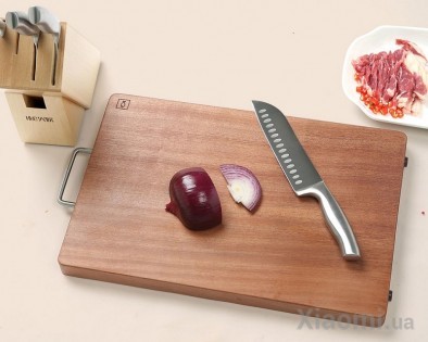Разделочная доска Xiaomi Huo Hou Whole wood chopping board 40*28*3 cm
