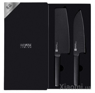 Набор ножей Xiaomi Huo Hou Black non-stick heat knife 2 psc. set
