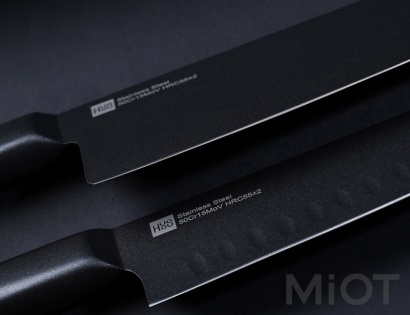 Набір ножів Xiaomi Huo Hou Black non-stick heat knife 2 psc. set