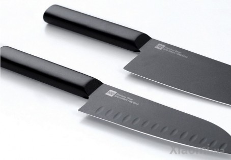 Набор ножей Xiaomi Huo Hou Black non-stick heat knife 2 psc. set