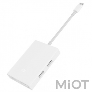Адаптер Xiaomi Mi Multi-Adapter USB-C toVGA and Gigabit Ethernet White JGQ4005TY