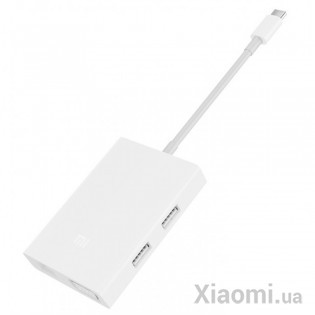 Адаптер Xiaomi Mi Multi-Adapter USB-C to VGA and Gigabit Ethernet White JGQ4005TY