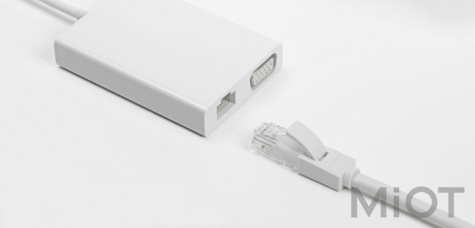 Адаптер Xiaomi Mi Multi-Adapter USB-C toVGA and Gigabit Ethernet White JGQ4005TY