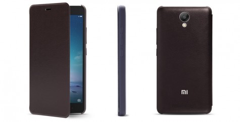 Чехол книжка Xiaomi Case for Redmi Note 2 Black ORIGINAL 1154400035